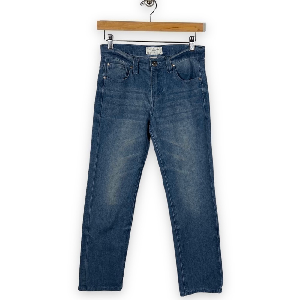 Six Lincoln New York Slim Fit Straight Leg Jeans, Light Wash, Size 12